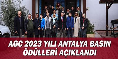 AGC 2023 Yılı Antalya Basın Ödülleri Açıklandı!