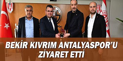 Bekir Kıvrım Antalyaspor’u ziyaret etti
