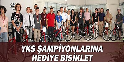 Başkan Yücel'den YKS şampiyonalarına hediye bisiklet