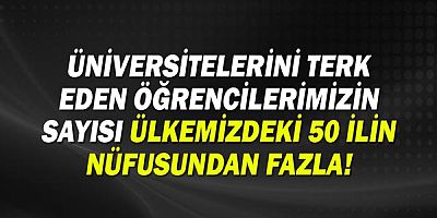 Milletvekili Coşar:  Üniversitelerini terk eden öğrencilerimizin sayısı ülkemizdeki 50 ilin nüfusundan fazla!